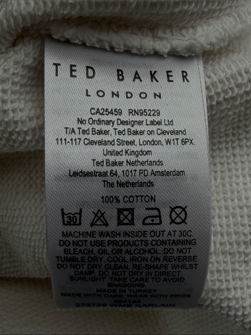 Ted Baker Karlaih cotton boucle-flower sweatshirt - Picture 6 of 6